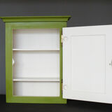 Green cabinet to hang painted and waxed