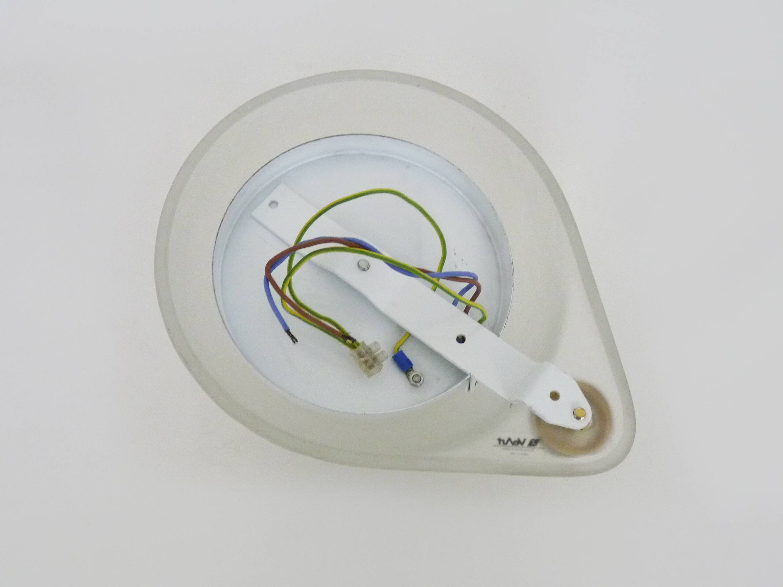 Postmodern wall lamp in glass by Veart, Italy, 1980s.