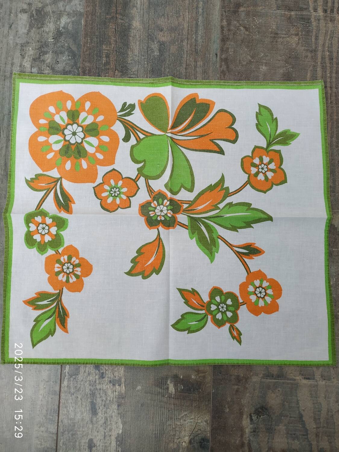 Nappe et serviettes vintage