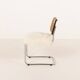 Italian vintage accent chair in long hair sheepskin, 1960s