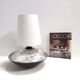 Postmodern Handmade Grey Raku Ceramic Table Lamp, Signed, Italy