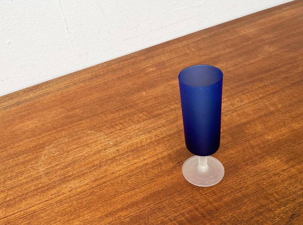 Vase from the Italian Satinato series and glass attributed to Carlo Moretti, 1970s, set of 2.