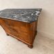 French Louis-Philippe style commode in walnut burl.