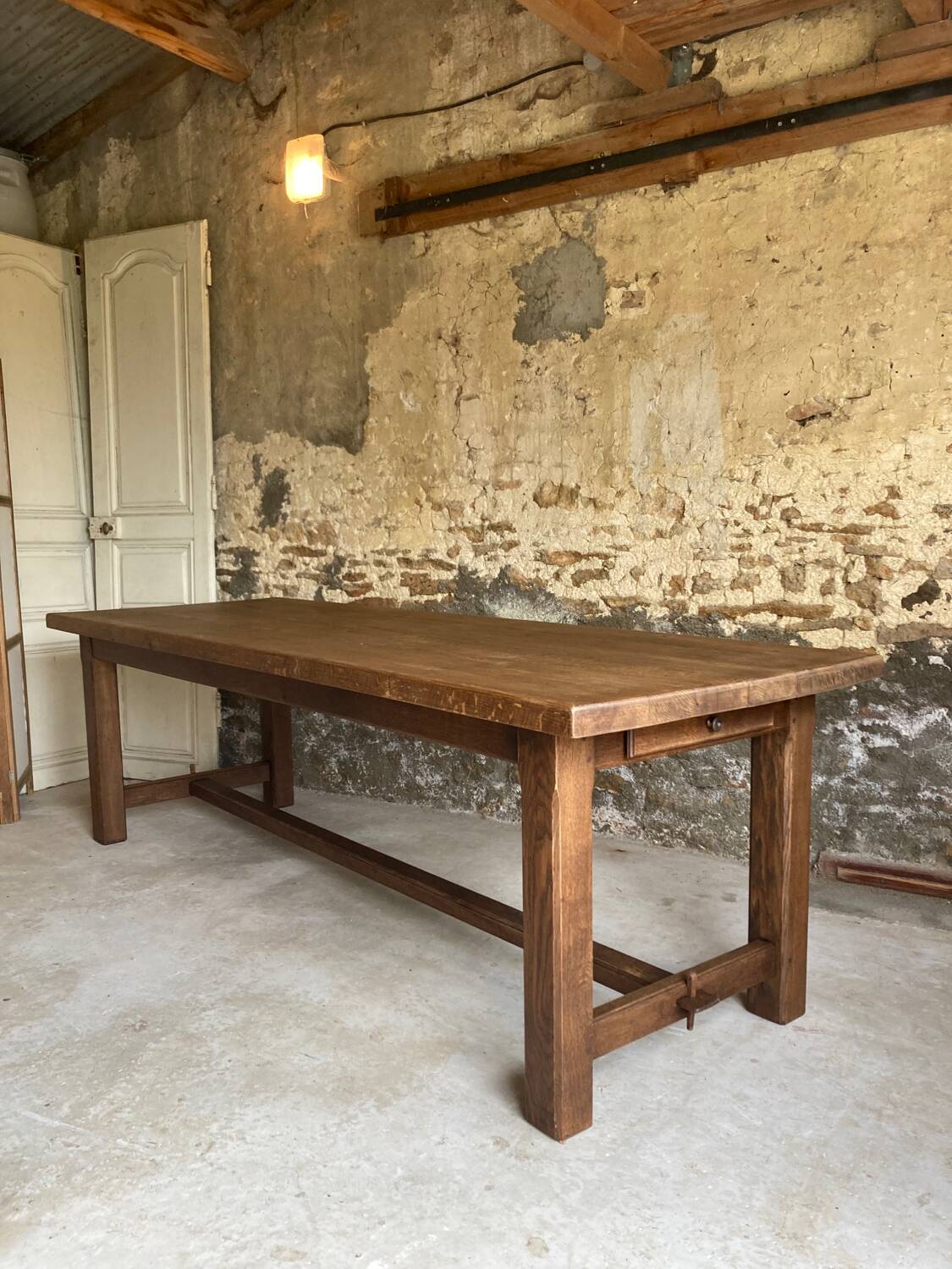 XXL farmhouse table in solid oak