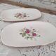 Lot de 2 raviers en porcelaine de Gien France modèle Pompadour