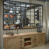 Buffet enfilade à 2 portes et 9 tiroirs en chêne