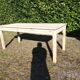 Table en pin massif 2m