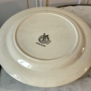 Lot de 8 assiettes plates Moulin des Loups modèle "Roubaix" années 40