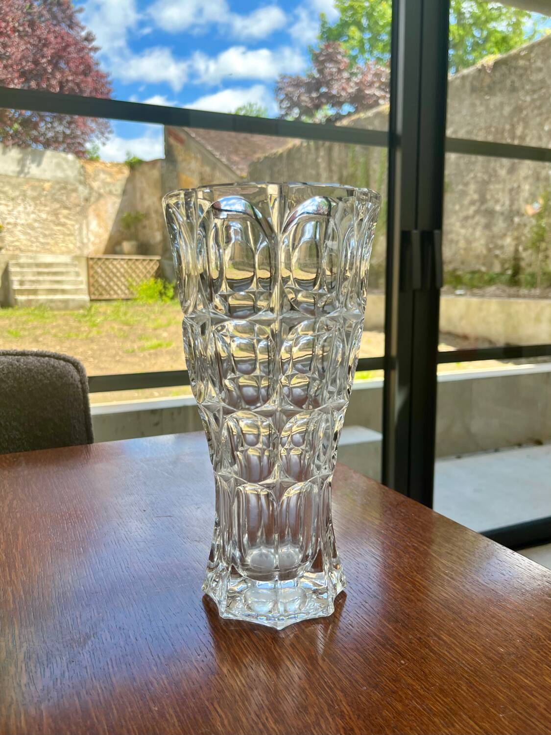 Vintage glass vase