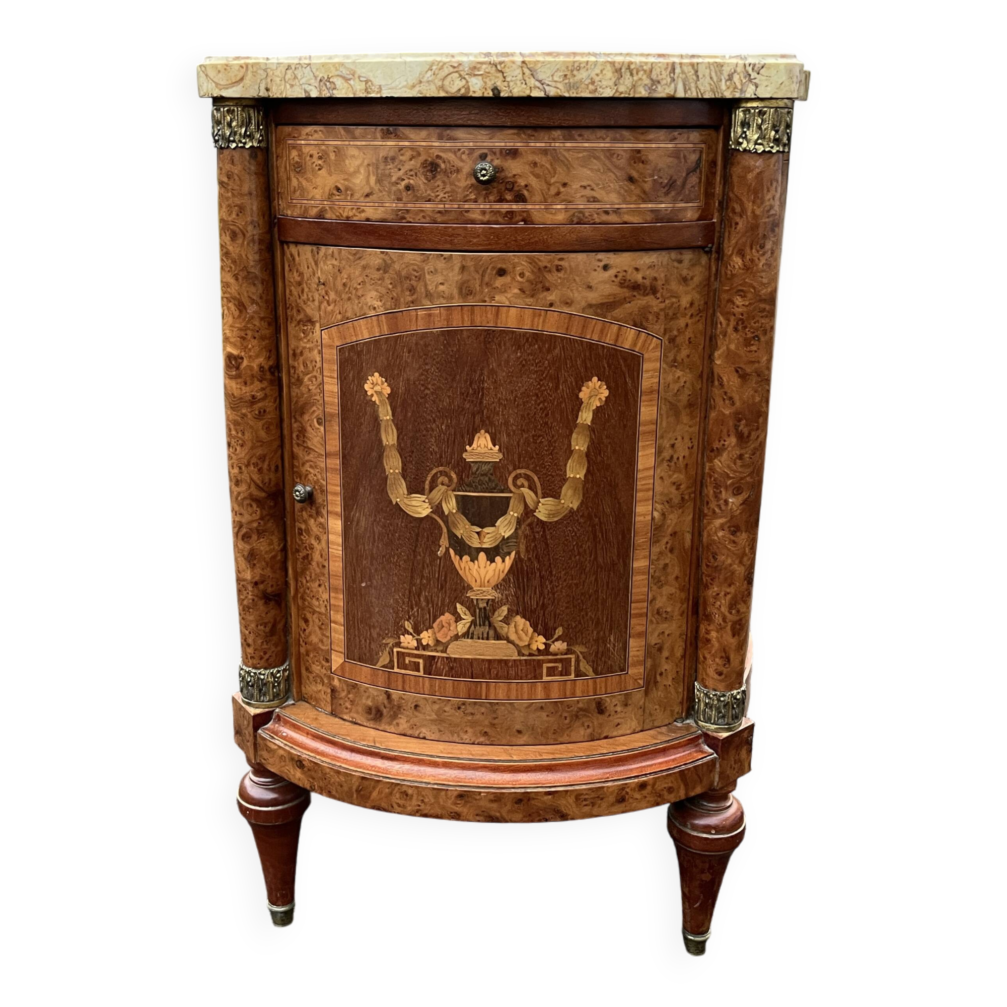 Small Louis XVI style marquetry sideboard