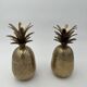 Pair of "Pineapple" Ice Buckets in Brass, in the Style of Mauro Manetti, A