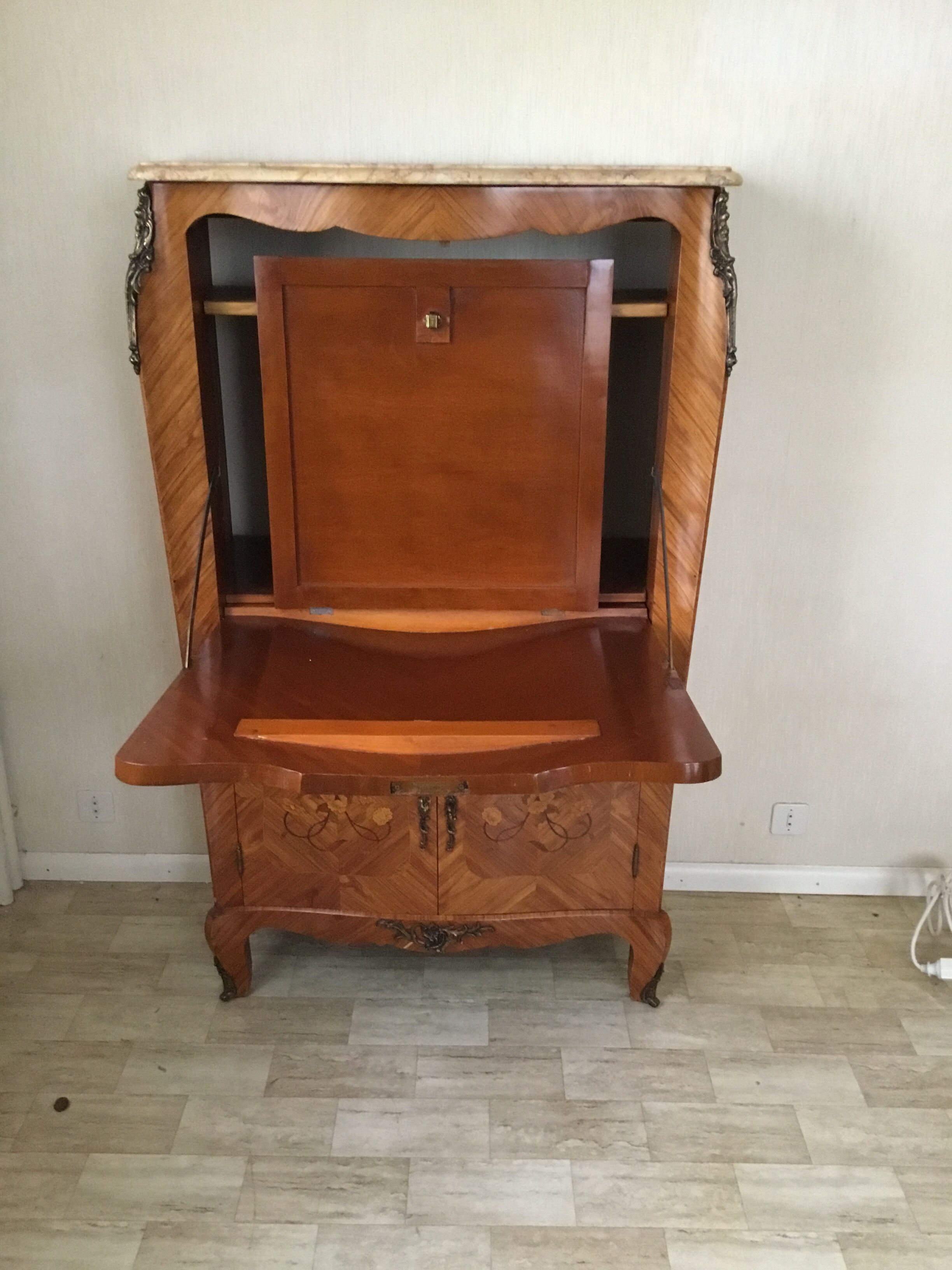 Louis XV style branded secretary