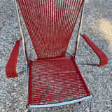 Scoubidou and chrome armchair 1970