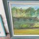 Huile sur toile nature et verdure