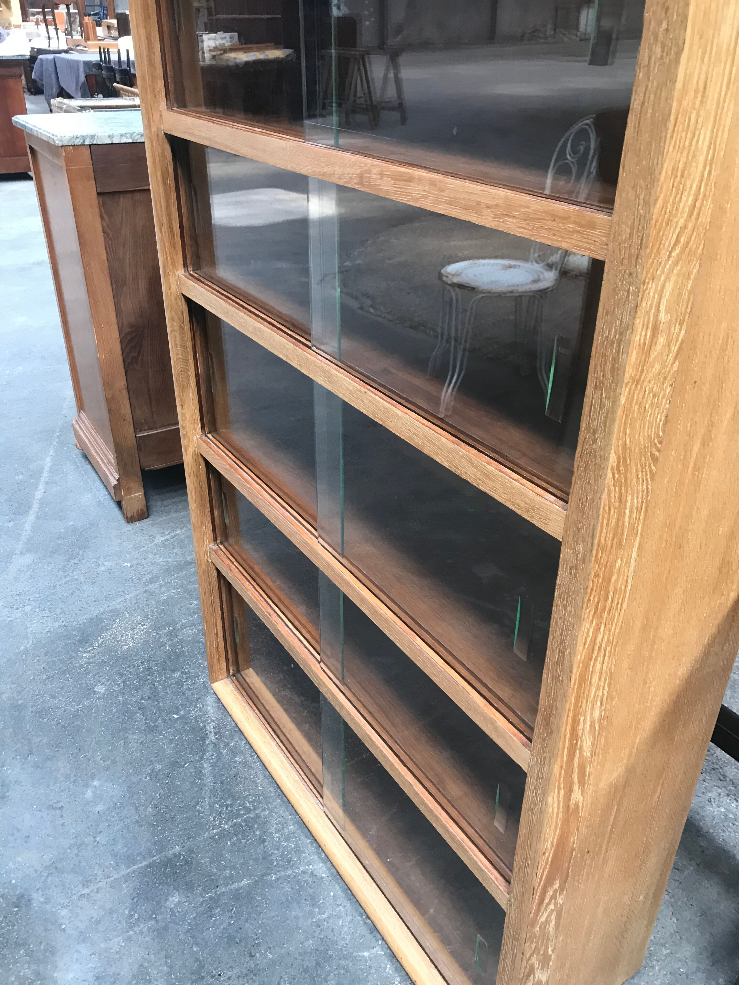 Solid oak bookcase 1950