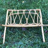 Rattan magazine holder