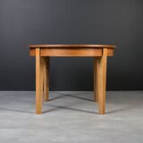 Unique dining set: Extendable round table and Czech chairs by Antonín Šuman