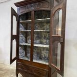 Large old wooden display case