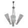 1970s Glass Chandelier , Czechoslovakia
