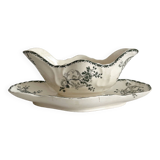Saucière ancienne en terre de fer "Réjane" Longwy