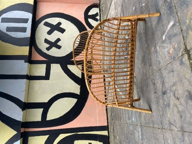 Rattan bed recycle bin