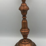 Chandelier bougeoir ancien en cuivre 28,5 cm