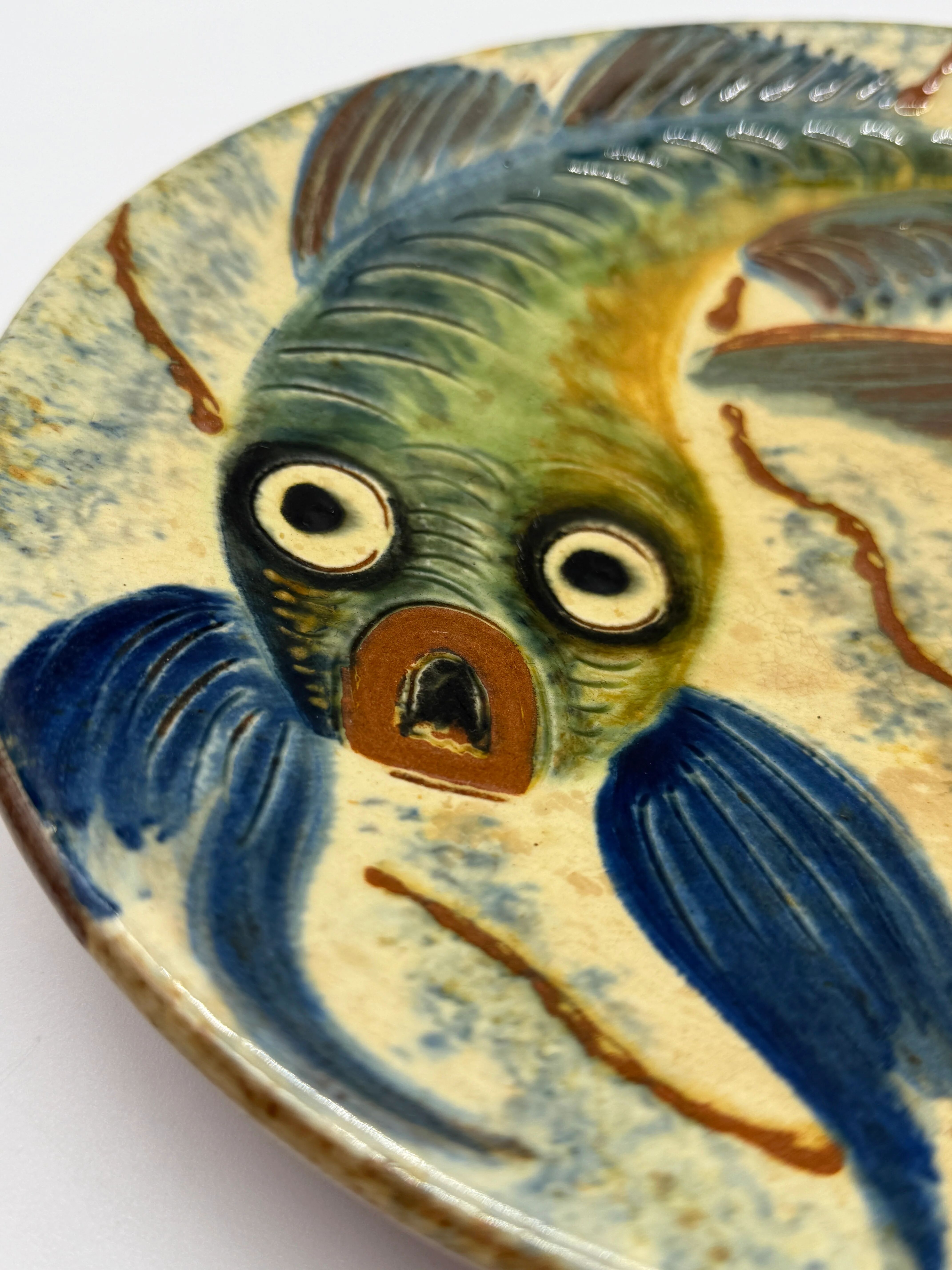 Wall plate fish – Puigdemont ceramic, 1960s