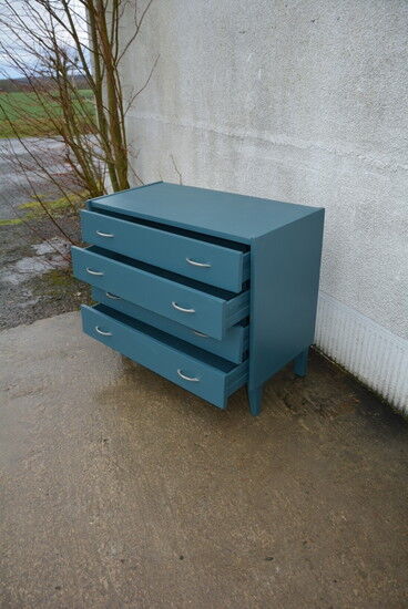 Blue vintage chest of drawers