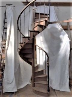 Ancient spiral staircase 1900