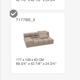 Tufty-Time sofa with chaise longue - beige