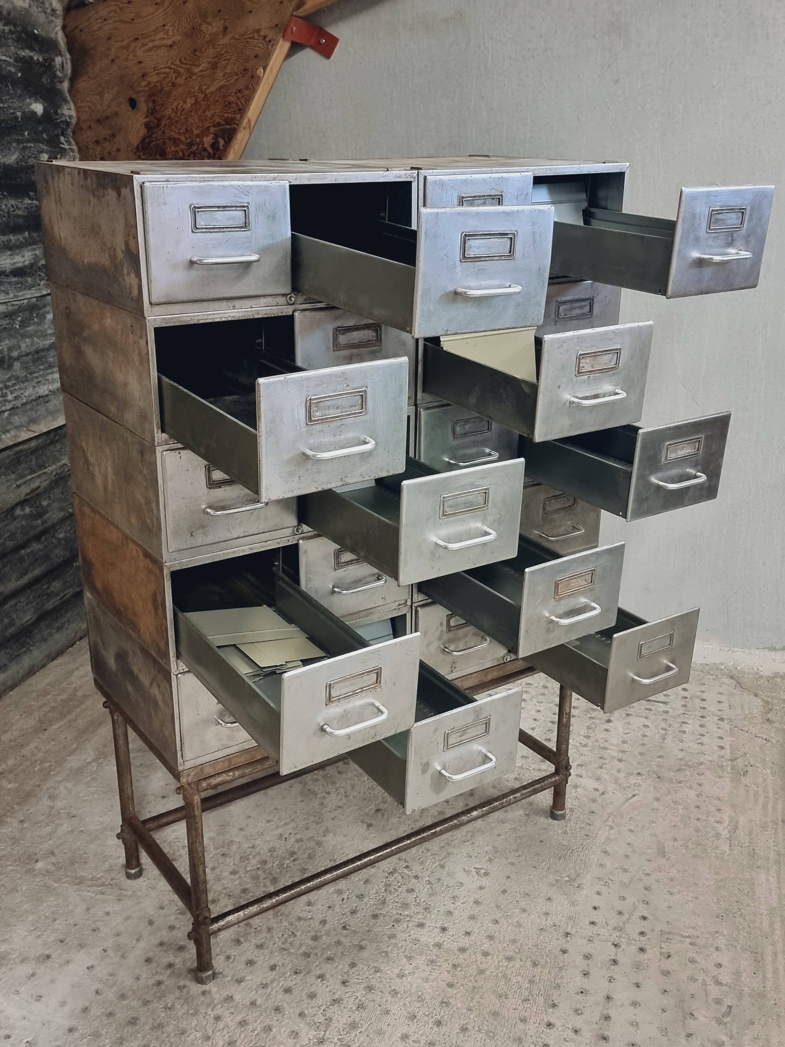 Industrial drawer cabinet filing cabinet hobby cabinet made of iron