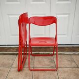 Pair of Italian folding chairs