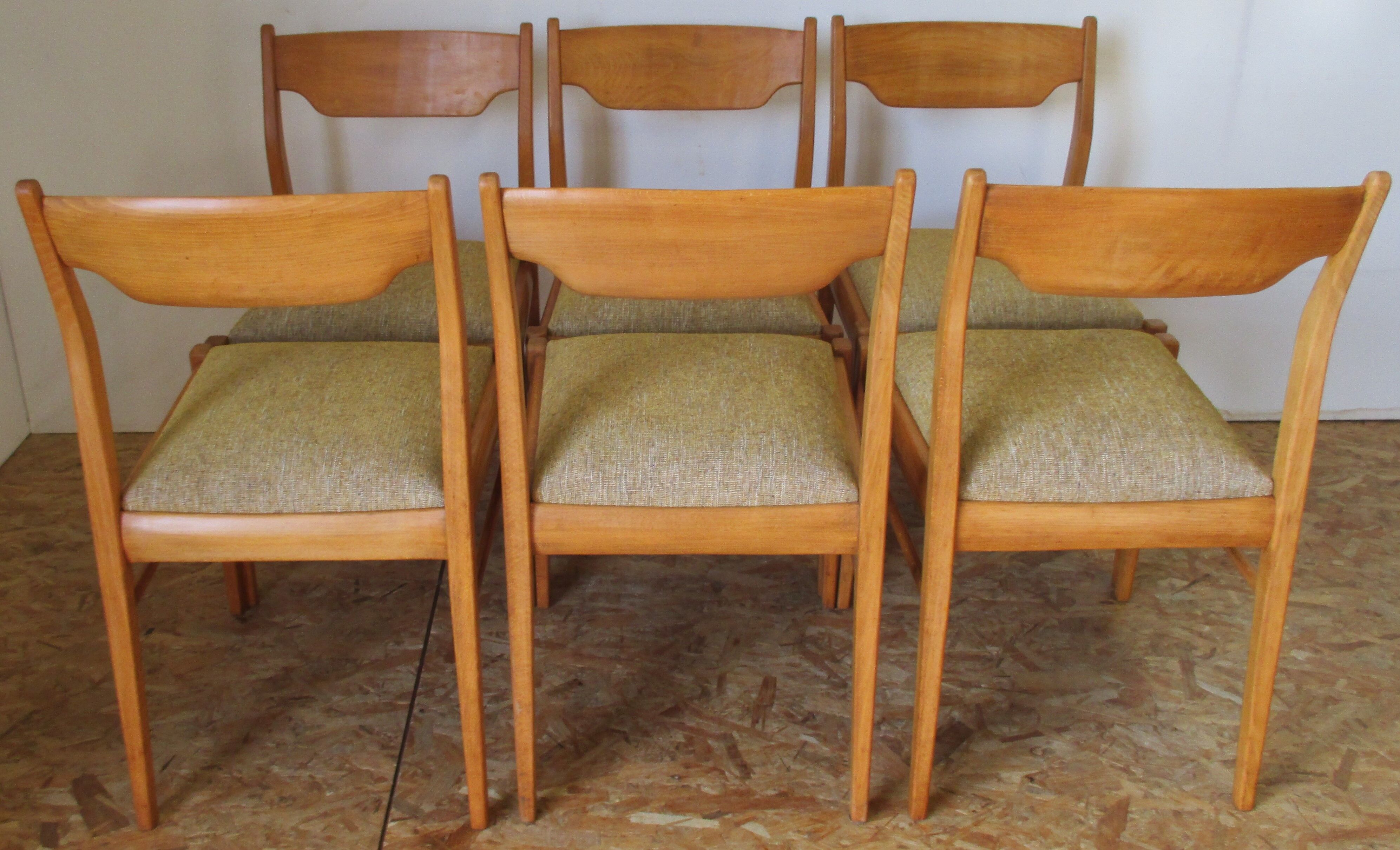 6 Scandinavian chairs 60s in beech Farstrup