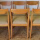 6 Scandinavian chairs 60s in beech Farstrup