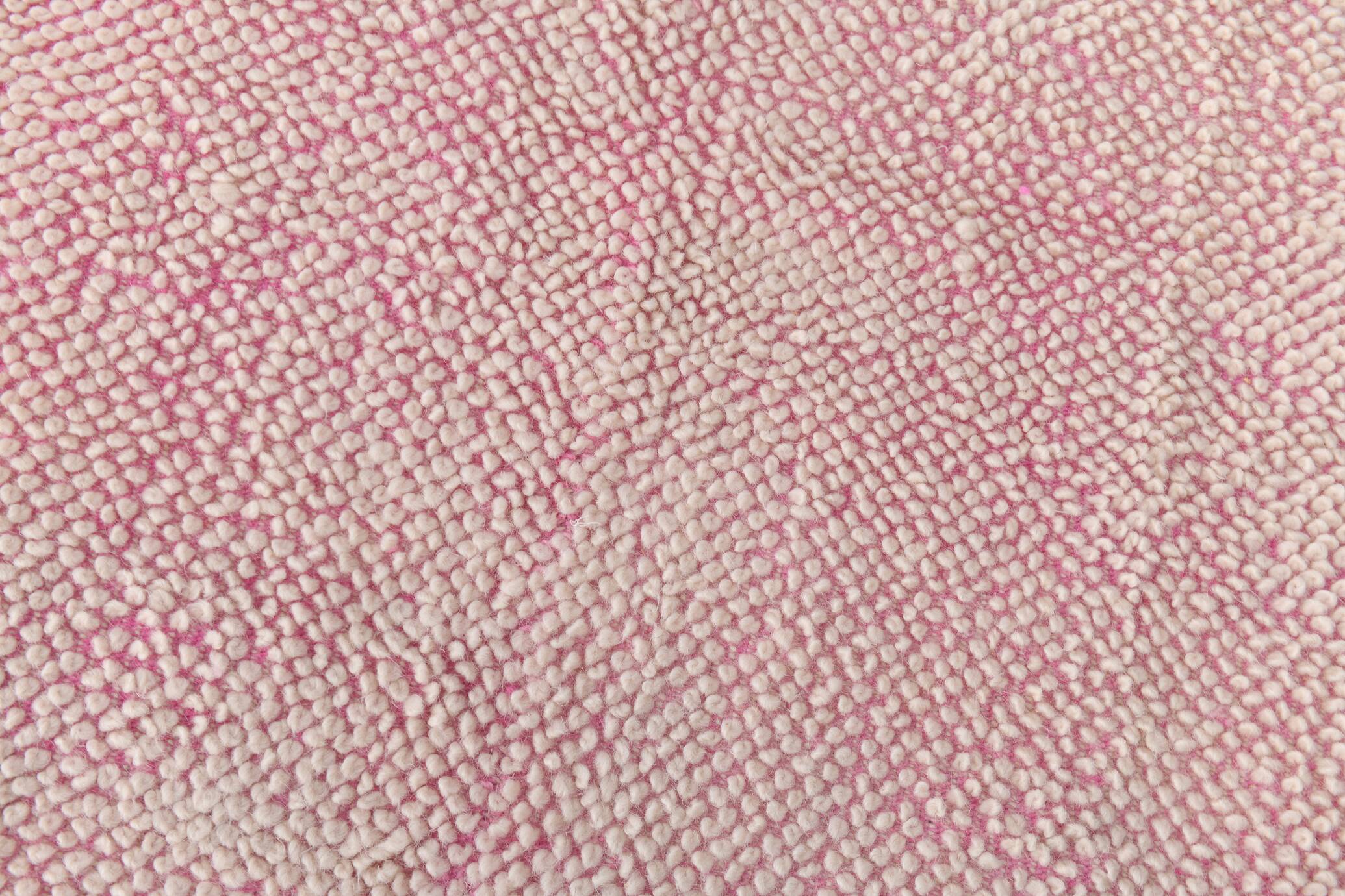 4x7 Shades Of Pink & Beige Handmade Wool Vintage Rug, 129x220Cm SK 34944