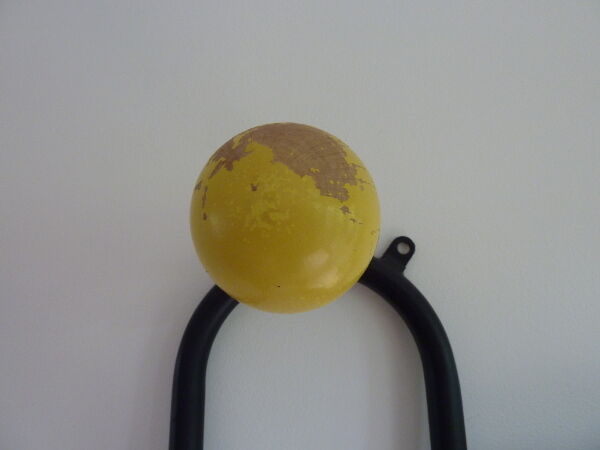 Locker room wall of the 1950s to 6 balls multicoloured wooden