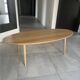 Table basse ovale en chêne massif