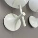 Set of Two white Ball Wall Lights by E. R. NEELE for Temde, Switzerland, 19