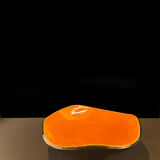 Orange ceramic dish