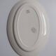 Vintage oval plate Salins model Simone beige with flowers