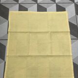 set de 4 serviettes monogrammées EL teintes jaune