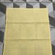 set of 4 monogrammed napkins EL yellow shades