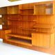 Modular and functional wall shelf by Troeds Bjärnum, in teak, 1960.