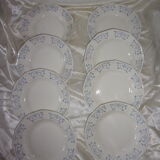 Set of 8 hollow plates St Amand Ceranord