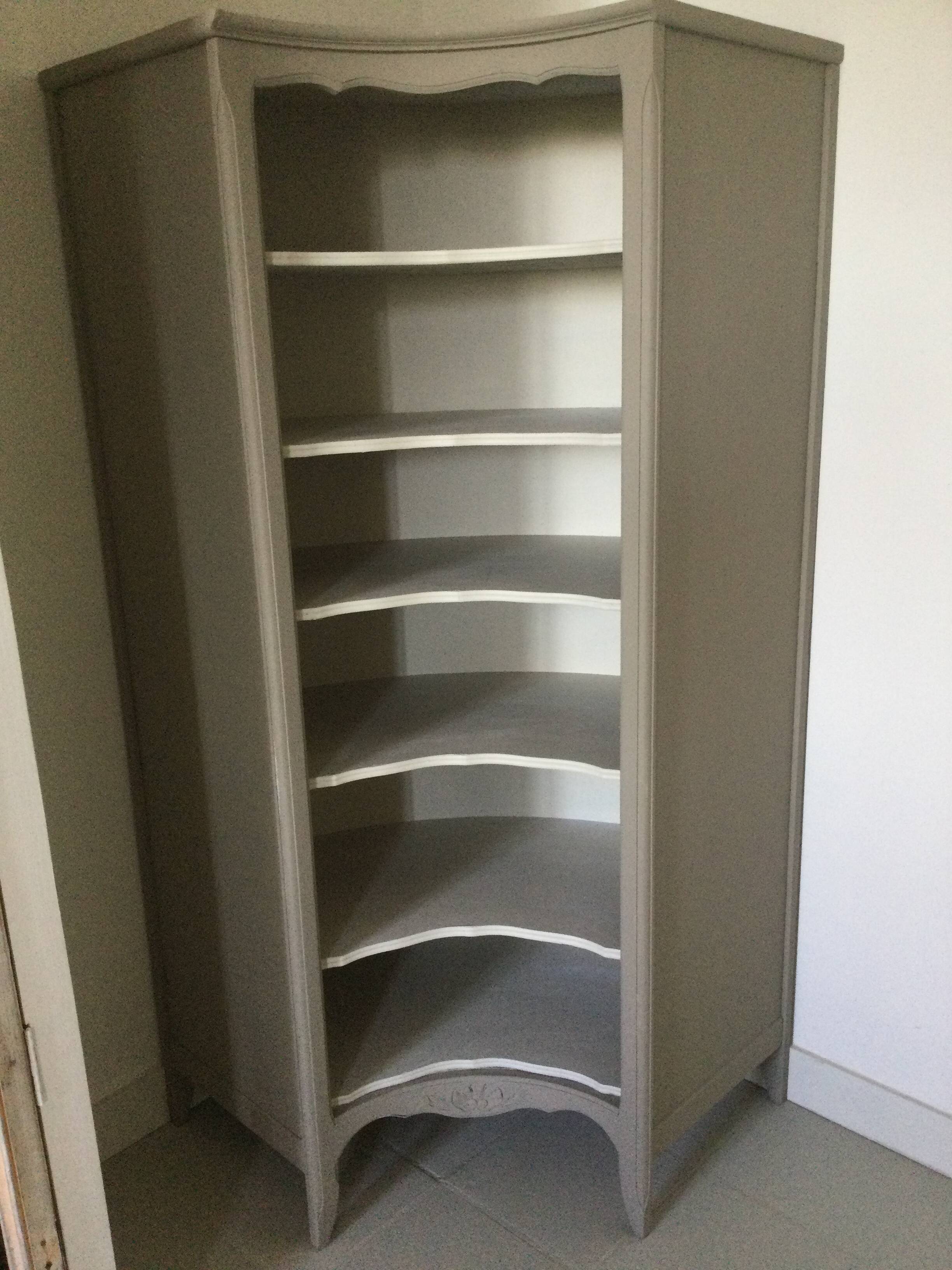 Antique library corner unit