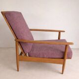Scandinavian armchair with 3 positions
