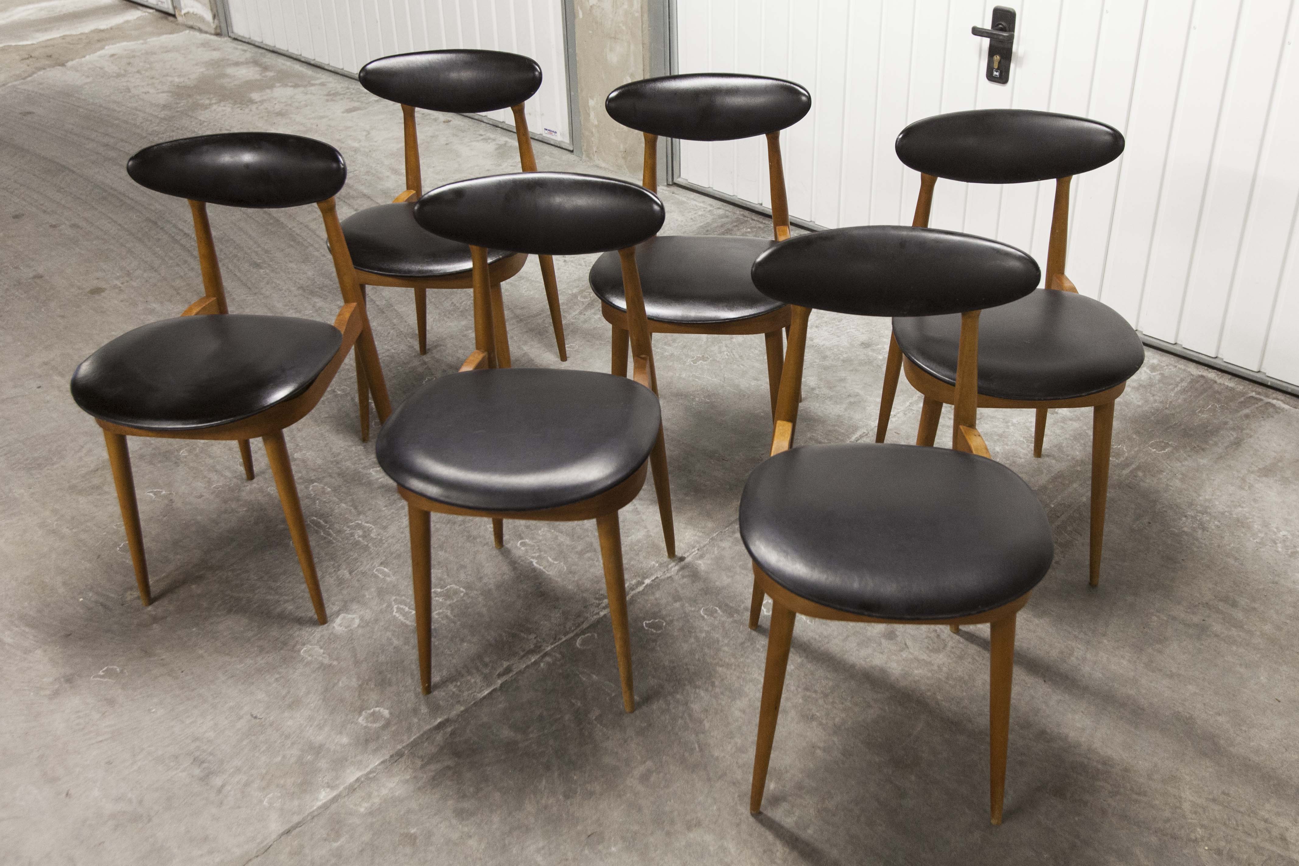 6 chairs Baumann Unicorn