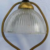 Lampe décor flammé de Jean Langlade en grès du Puisaye