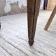 Solid oak farmhouse table with integrated extensions 1950