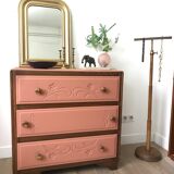 Art Deco chest of drawers and terracotta